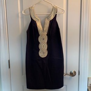 Lilly Pulitzer Navy Valli Shift. Size M